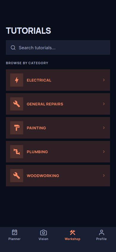 Tutorial Library screen